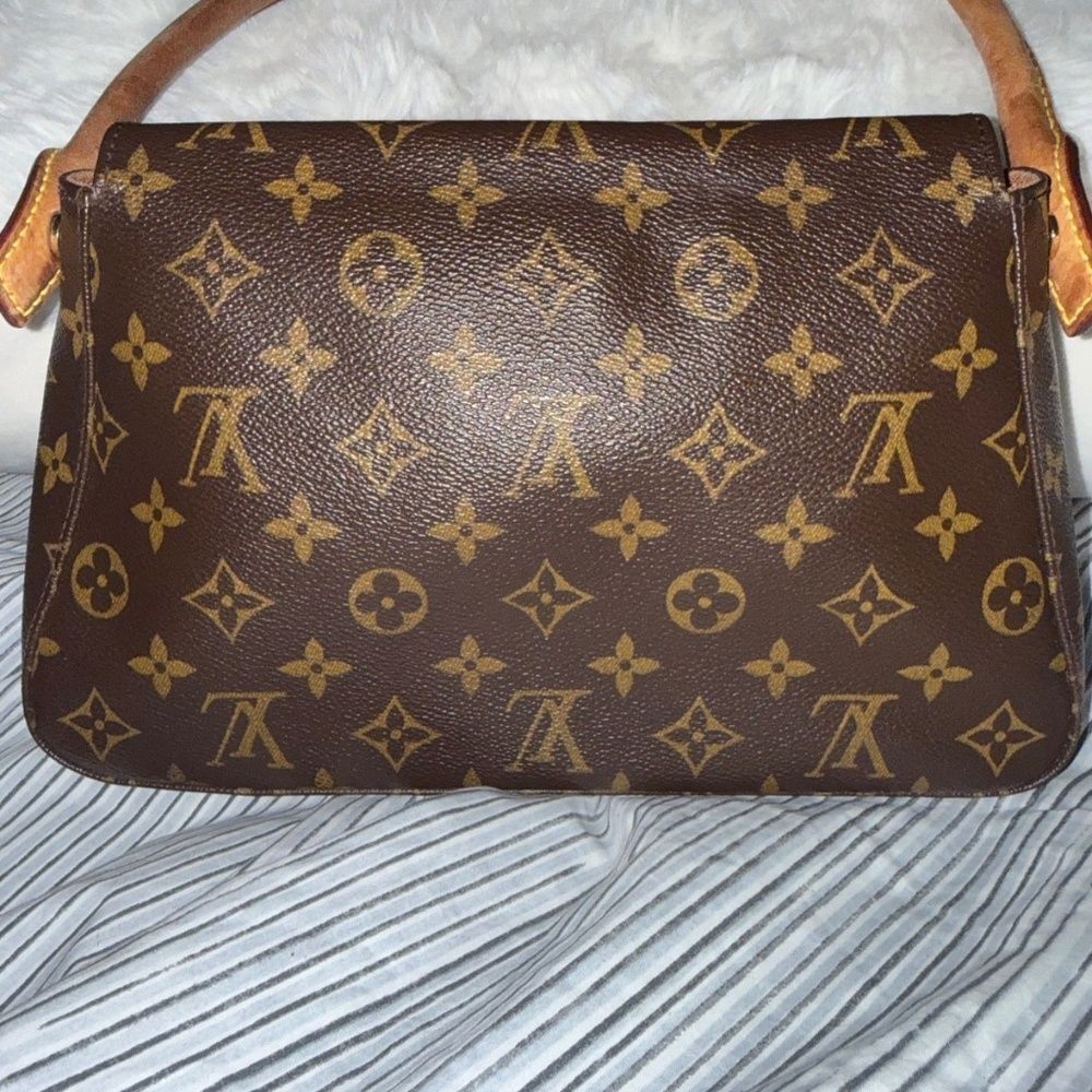 Louis Vuitton Looping Shoulder Bag Hobo Handbag Monogram Brown - Picture 3 of 9